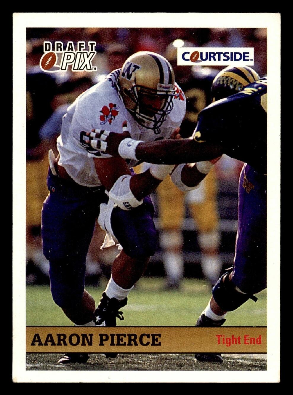 1992 Courtside Draft Pix #65 Aaron Pierce Football Card